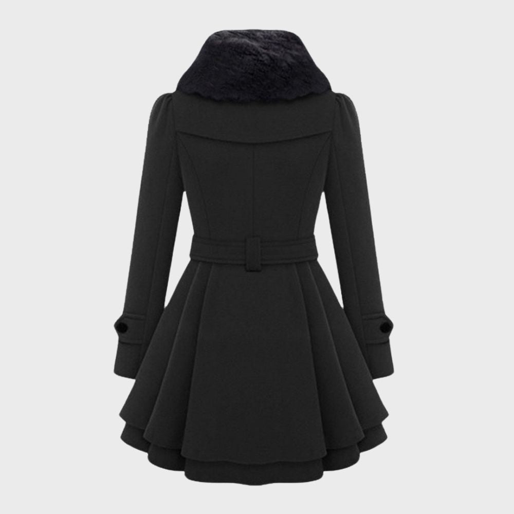 Damen Wintermantel Kleid | Trendy