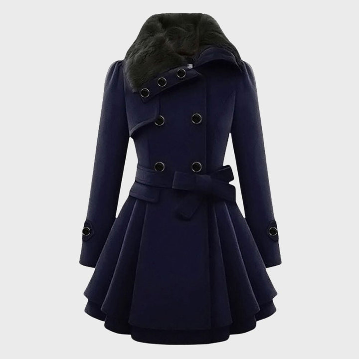 Damen Wintermantel Kleid | Trendy