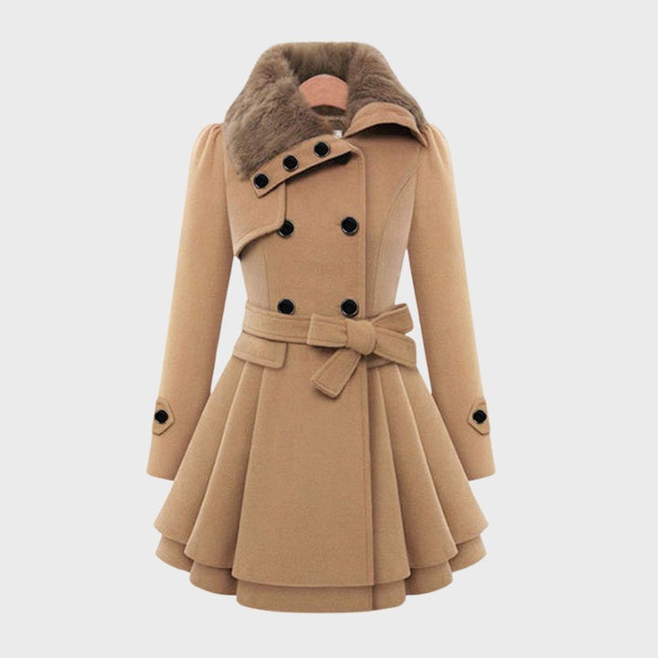 Damen Wintermantel Kleid | Trendy