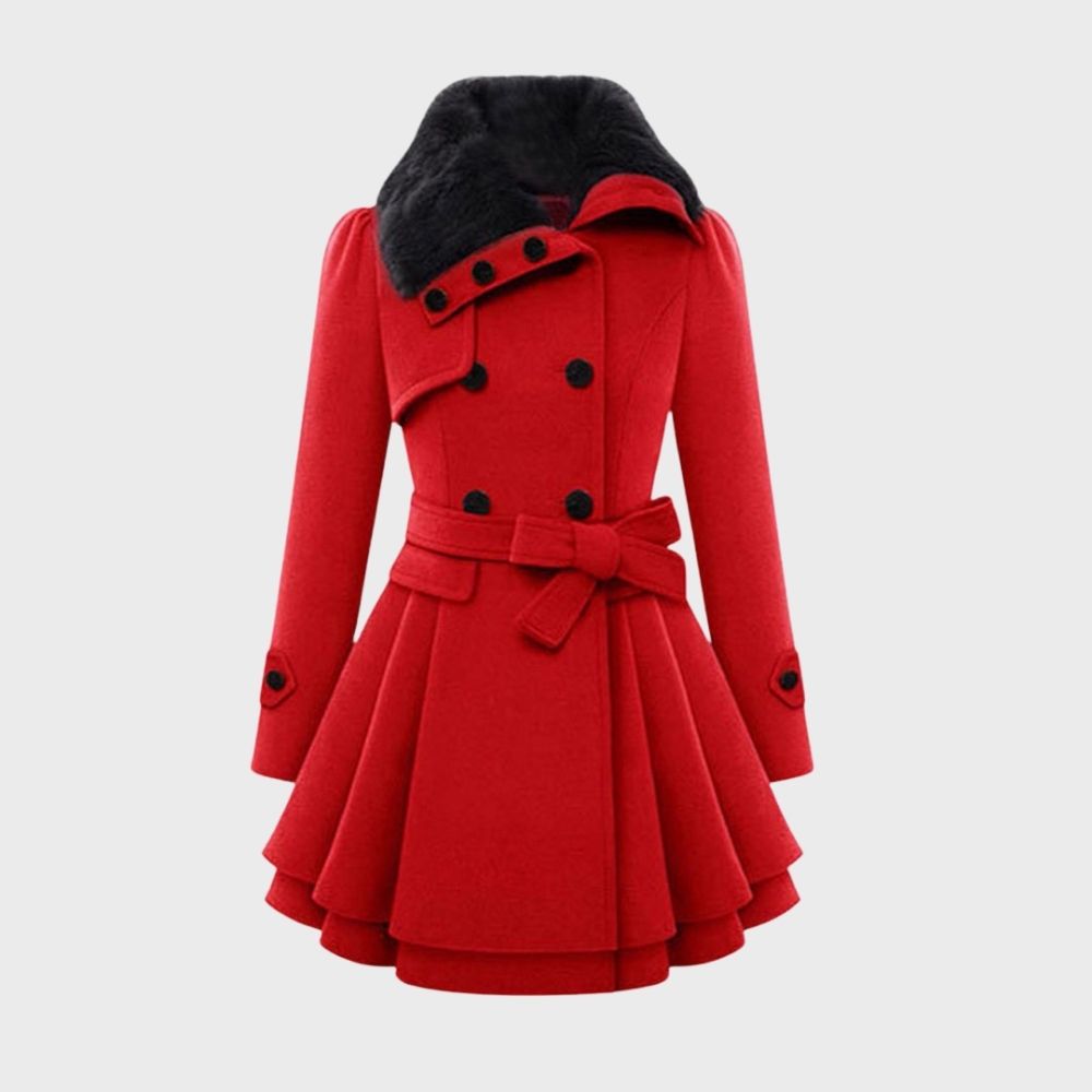 Damen Wintermantel Kleid | Trendy