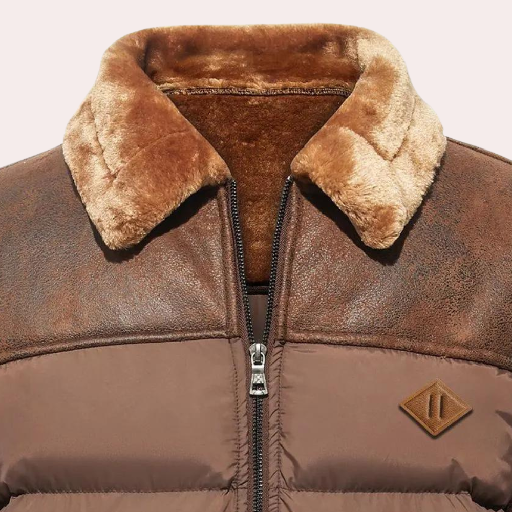Winter Gesteppte Daunenjacke Für Herren | Stylisch