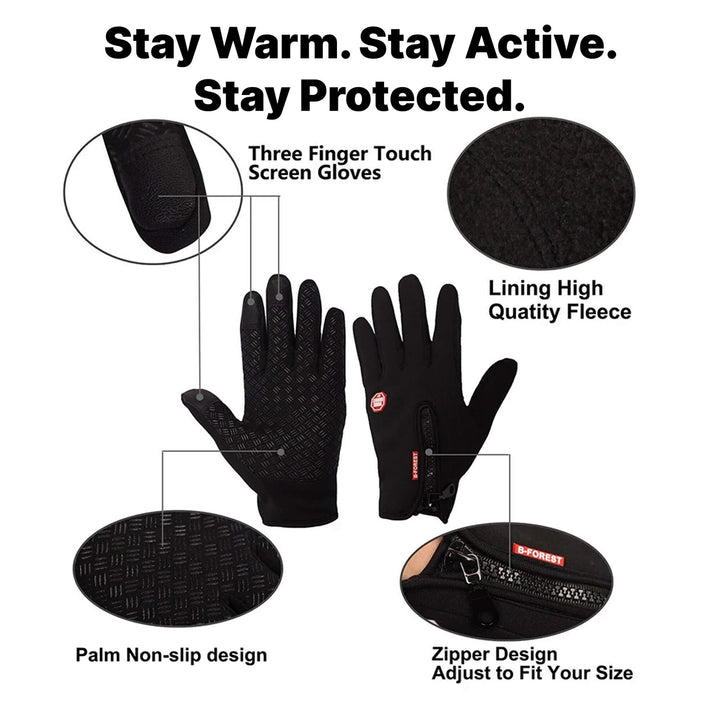 Rechargeable Heated Gloves Warm Touchscreen Gloves for Winter Use