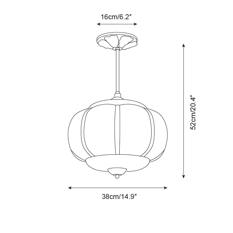 Decorative Glass Ceiling Light with Metal Fittings