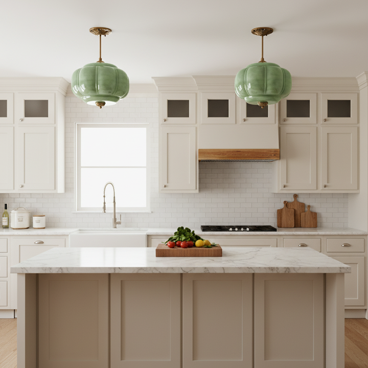 Decorative Glass Ceiling Light with Metal Fittings