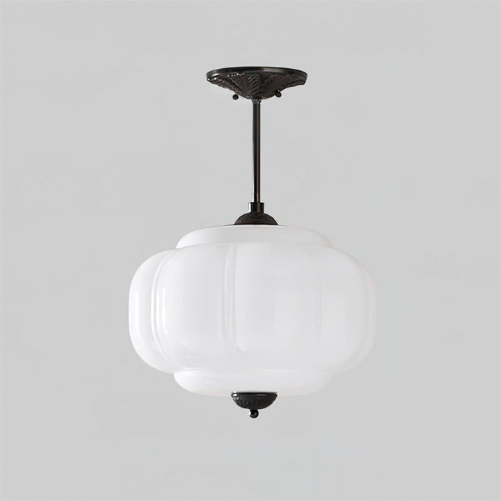 Decorative Glass Ceiling Light with Metal Fittings