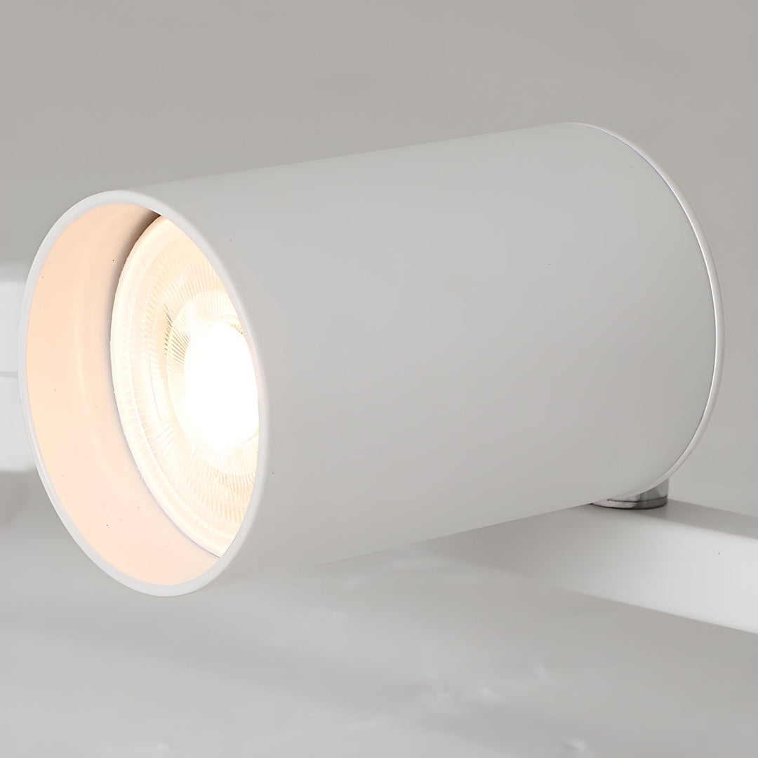 Moderni monipäinen kattovalaisin säädettävällä spottivalopalkilla