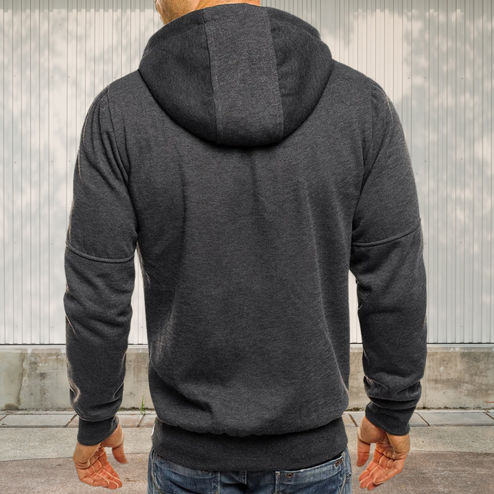 Schlichte Kapuzenjacke Mit Vielen Taschen Für Herren | Winter