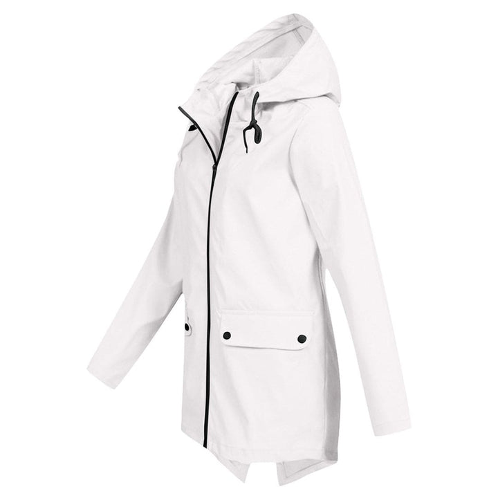 Damen Kapuzen Regenjacke | Langarm