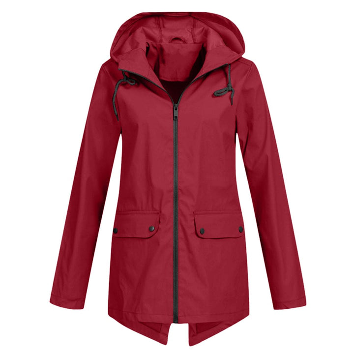 Damen Kapuzen Regenjacke | Langarm