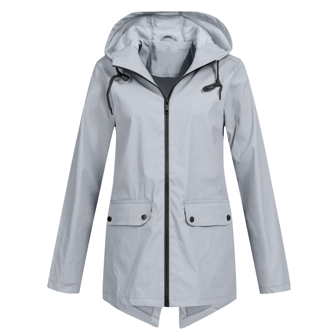 Damen Kapuzen Regenjacke | Langarm