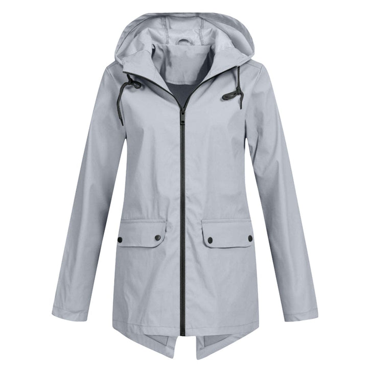 Damen Kapuzen Regenjacke | Langarm