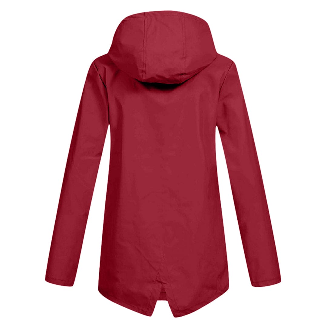 Damen Kapuzen Regenjacke | Langarm