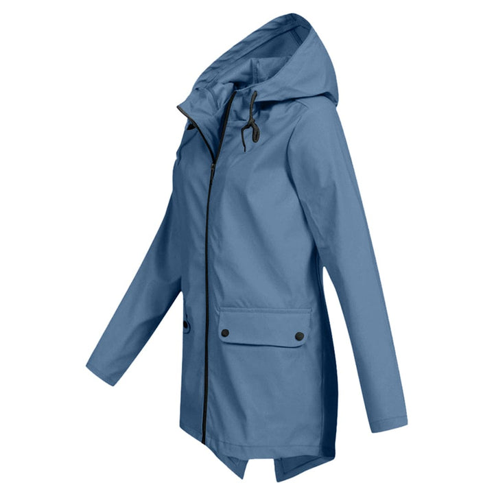 Damen Kapuzen Regenjacke | Langarm
