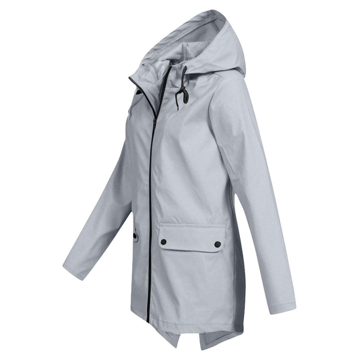 Damen Kapuzen Regenjacke | Langarm