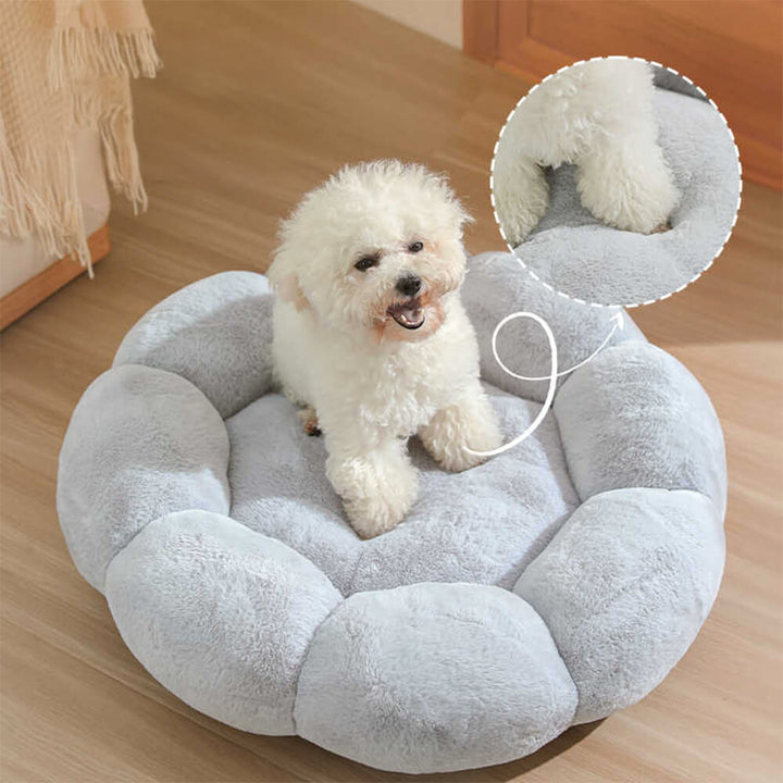 Washable Floral Support Dog Bed for Cats & Small Pets