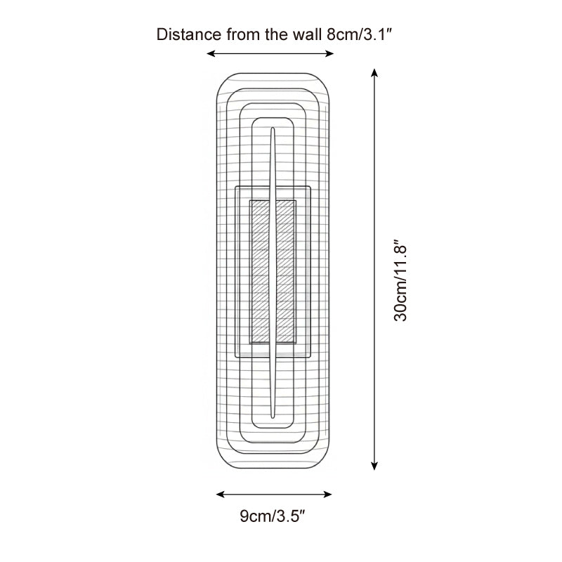 Textured Glass Modern Wall Light in Brass Finish