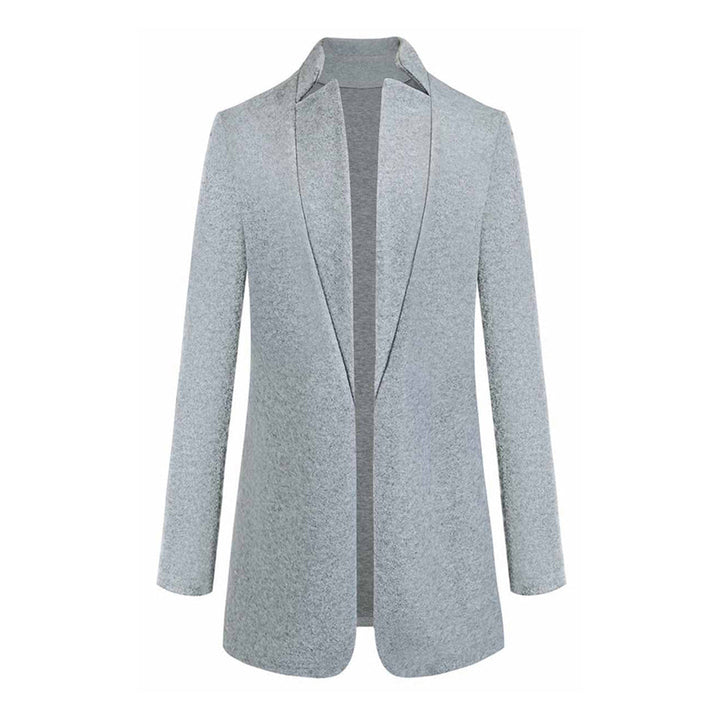 Moderner Trenchcoat Mit Offener Vorderseite Für Damen | Gerader Schnitt