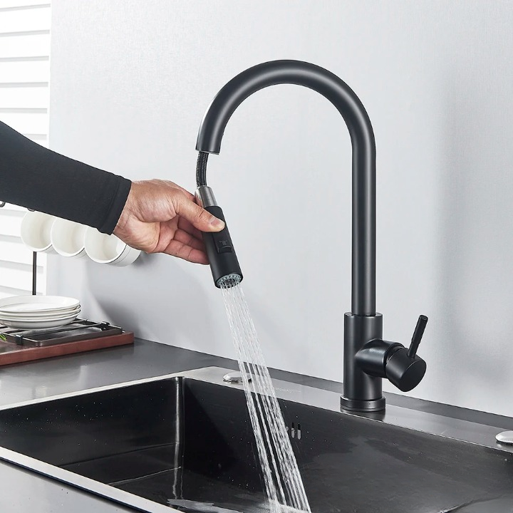Touch Control Kitchen Tap with Pull-Out Spray