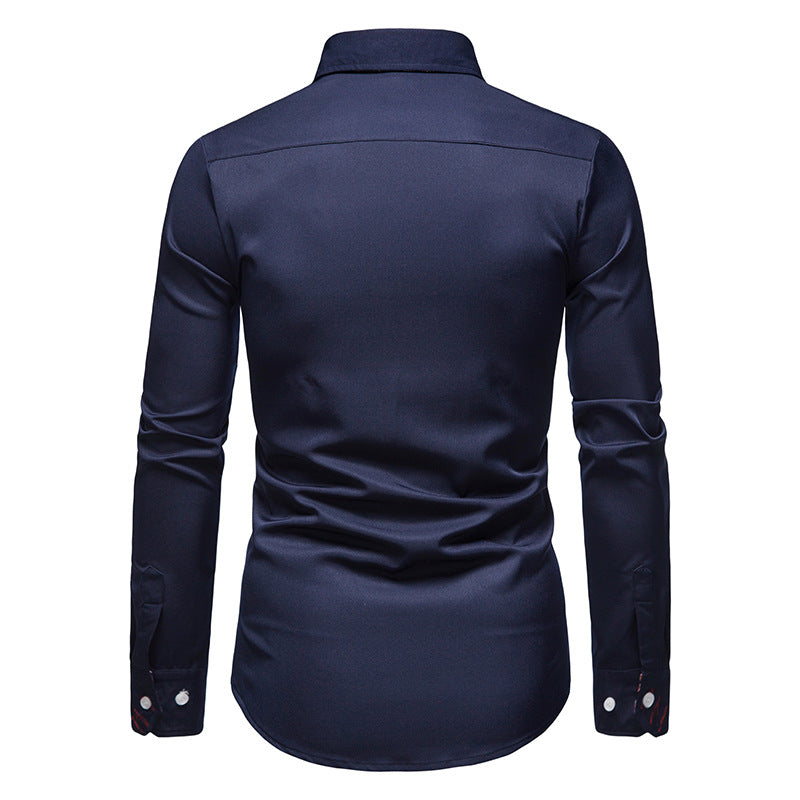 Herren Stilvolles Retro Druckhemd | Slim Fit