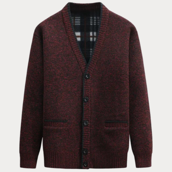 V-ausschnitt Cardigan Mit Taschen Für Herren | Herbst