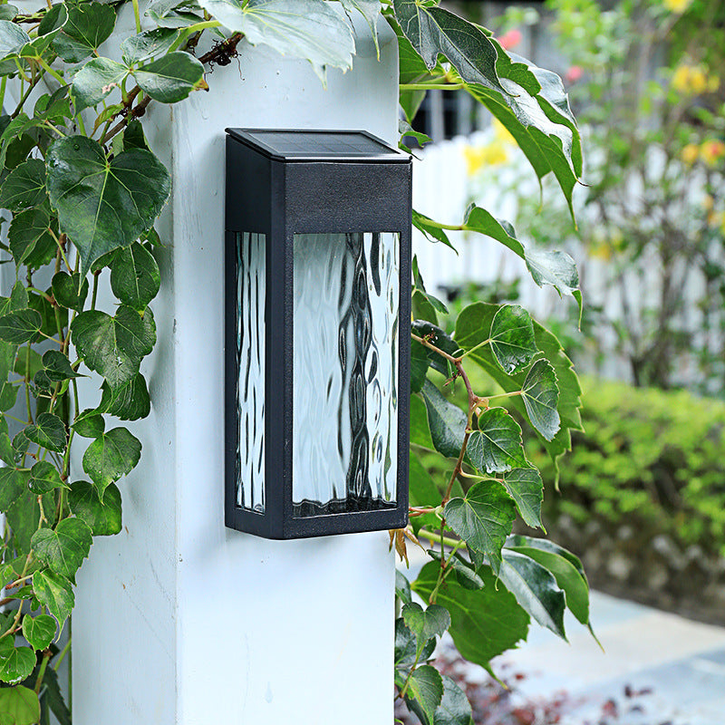 Outdoor Solar Wall Lamp with LED Sensor Light