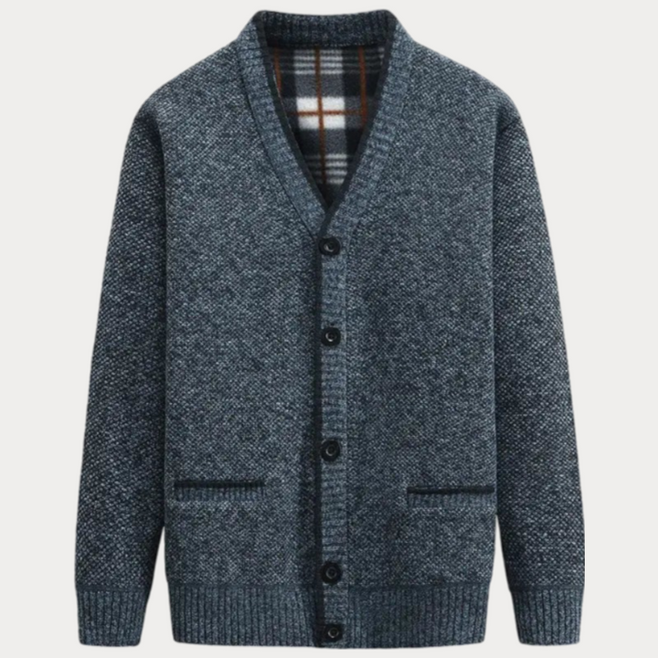 V-ausschnitt Cardigan Mit Taschen Für Herren | Herbst