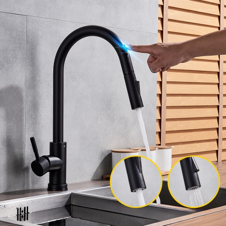 Touch Control Kitchen Tap with Pull-Out Spray