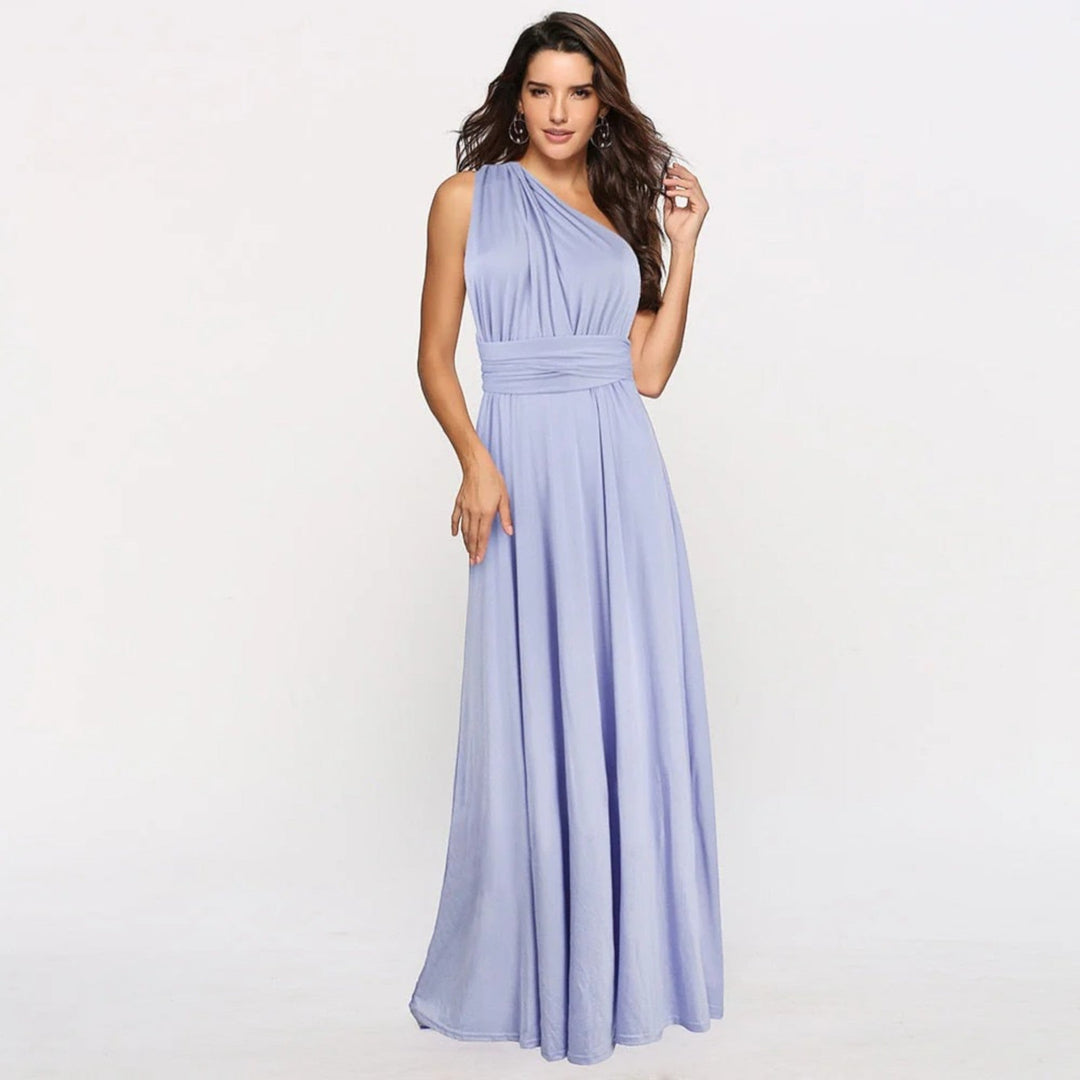 Capucine | Elegantes Brautjungfernkleid Mit Schmetterlingsausschnitt | Maxi