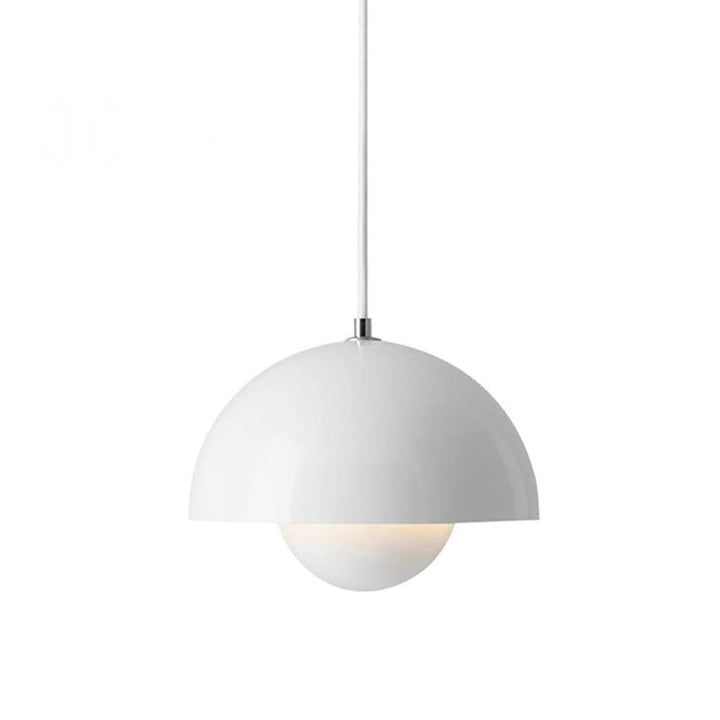 Scandinavian Style Half-Circle Pendant Light Modern Colour Accent