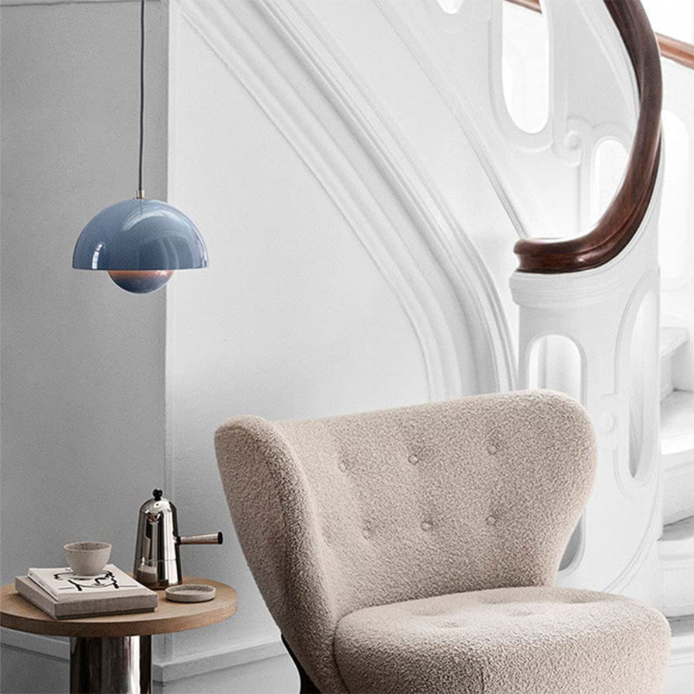 Scandinavian Style Half-Circle Pendant Light Modern Colour Accent