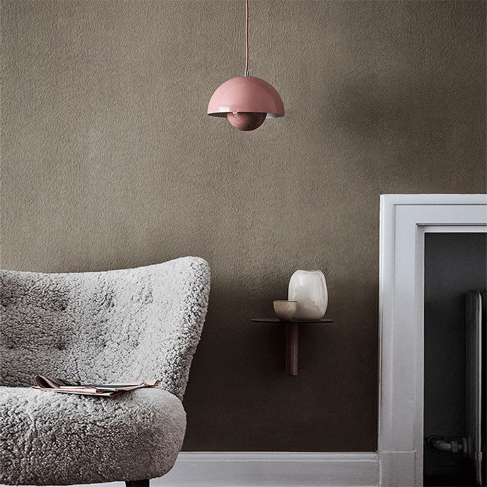 Scandinavian Style Half-Circle Pendant Light Modern Colour Accent