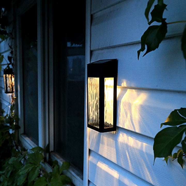Outdoor Solar Wall Lamp with LED Sensor Light