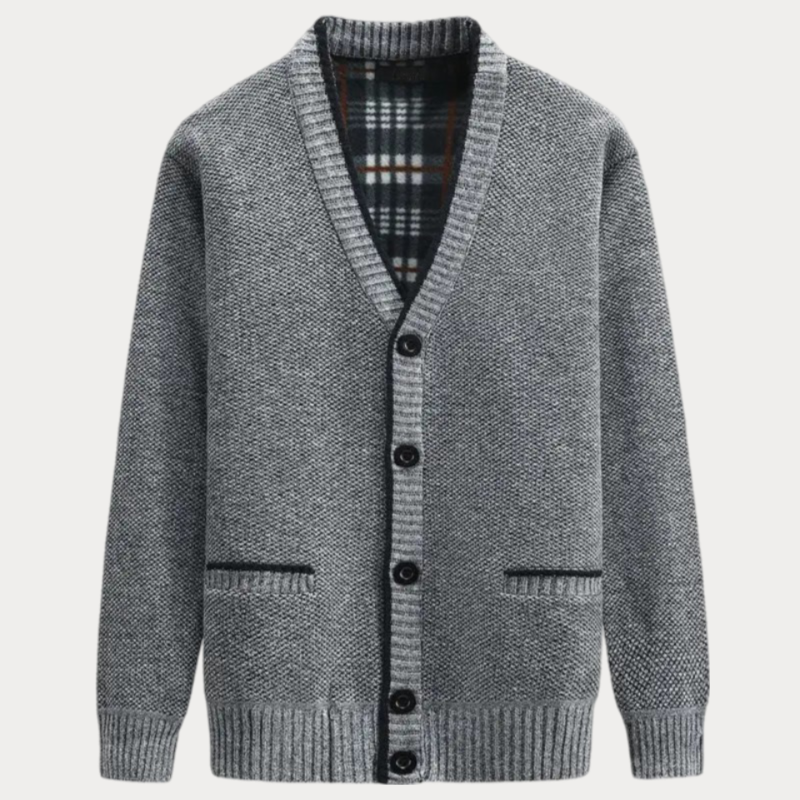 V-ausschnitt Cardigan Mit Taschen Für Herren | Herbst