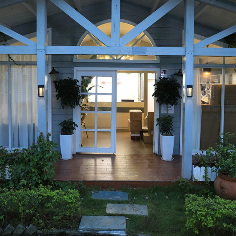 Outdoor Solar Wall Lamp with LED Sensor Light