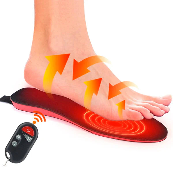 Electric Heated Insoles Rechargeable Foot Warmers for Winter Use