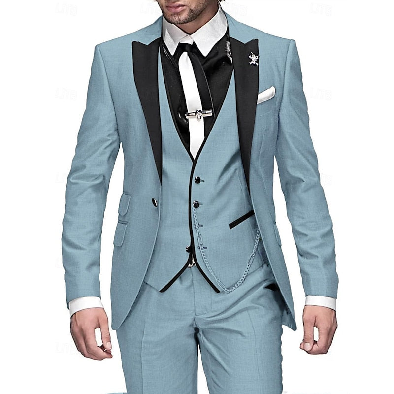 Dreiteiliger Hochzeitsanzug Für Männer