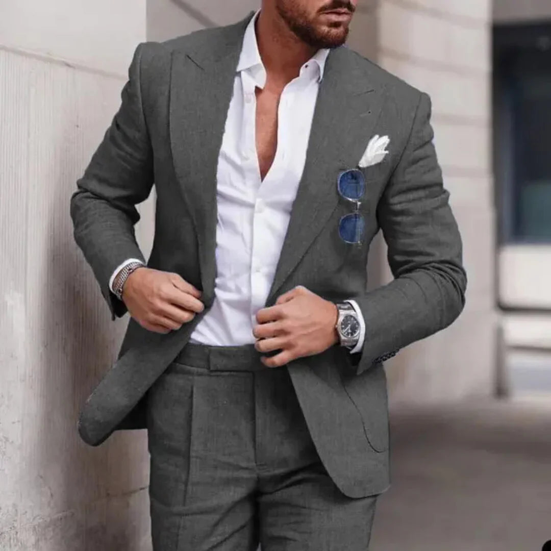 Zweiteiliges Blazer Und Hosen-set Für Herren | Klassisch