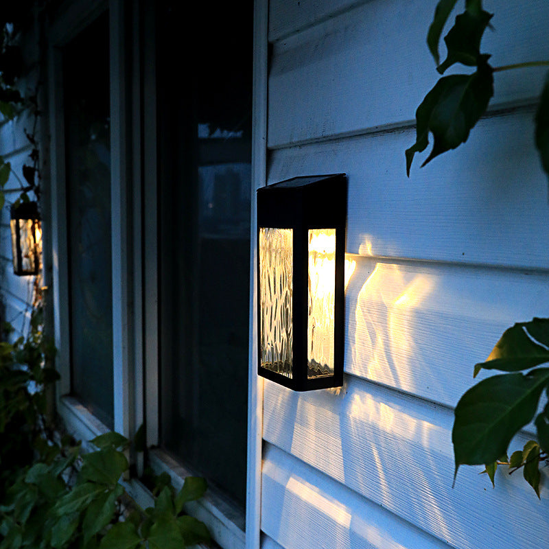 Outdoor Solar Wall Lamp with LED Sensor Light