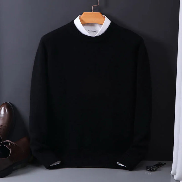 Herren Kaschmirpullover Mit Langen Ärmeln | Rundhals