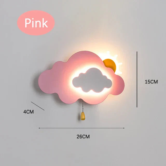 Lámpara de Pared Decorativa en Forma de Nube para Habitación Infantil