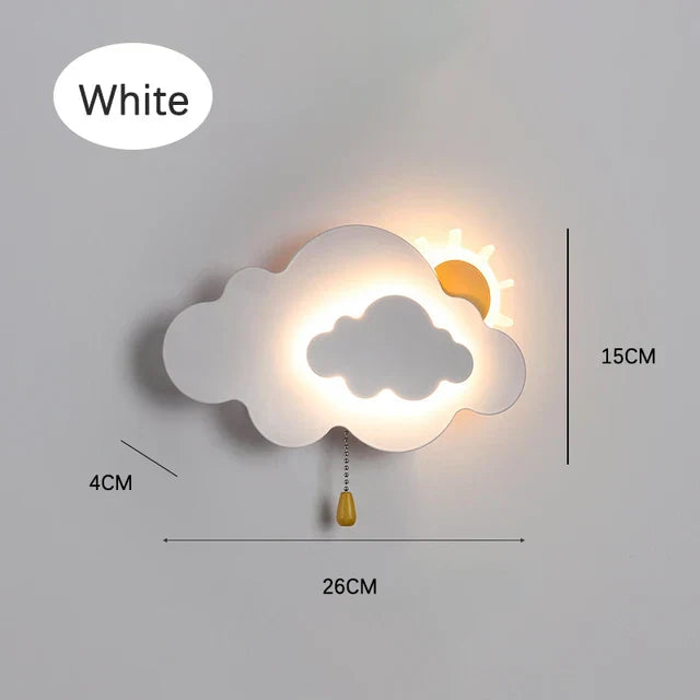Lámpara de Pared Decorativa en Forma de Nube para Habitación Infantil