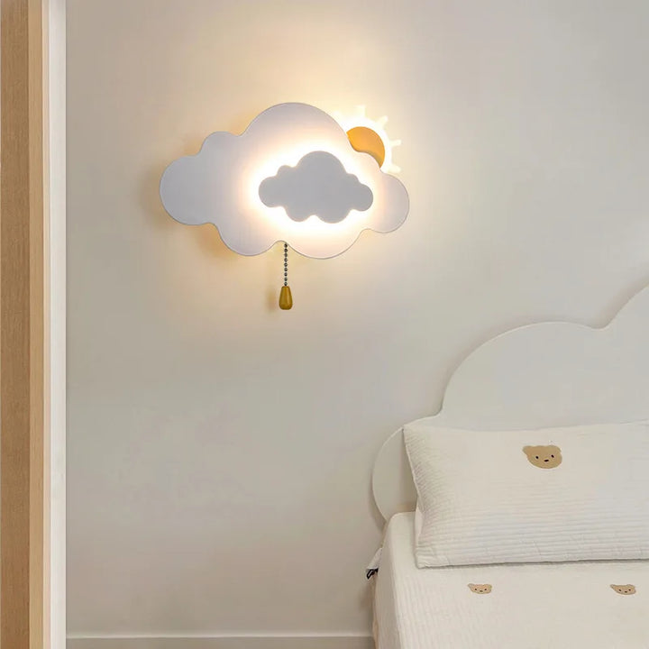 Lámpara de Pared Decorativa en Forma de Nube para Habitación Infantil