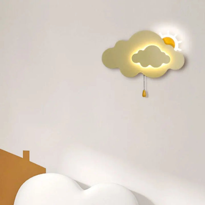 Lámpara de Pared Decorativa en Forma de Nube para Habitación Infantil