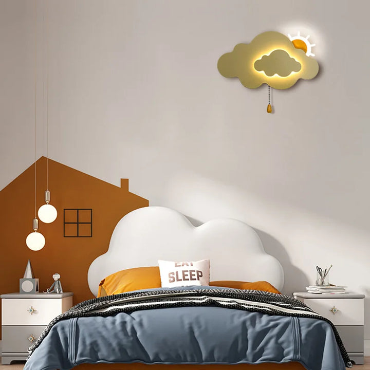 Lámpara de Pared Decorativa en Forma de Nube para Habitación Infantil