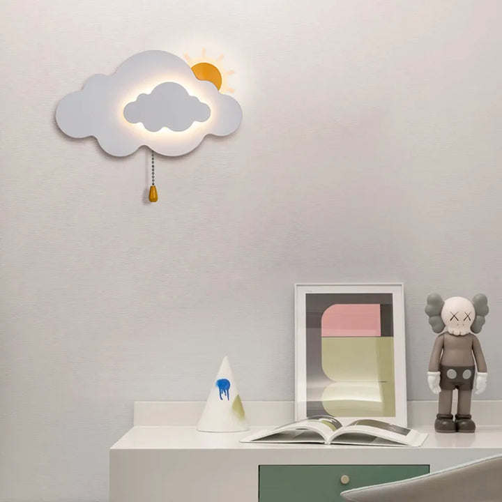 Lámpara de Pared Decorativa en Forma de Nube para Habitación Infantil