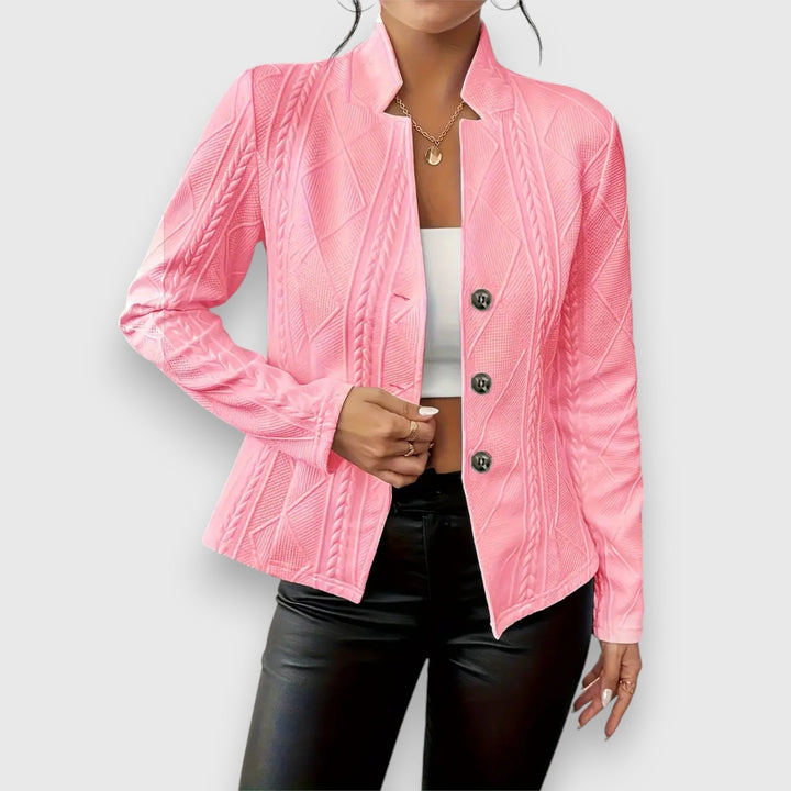 Langarm-Button-Down-Blazer Für Damen | Winter
