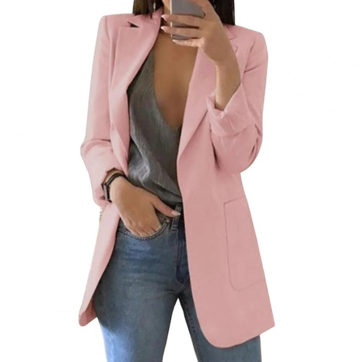 Amanda | Lässiger Mittellanger Blazer Für Damen