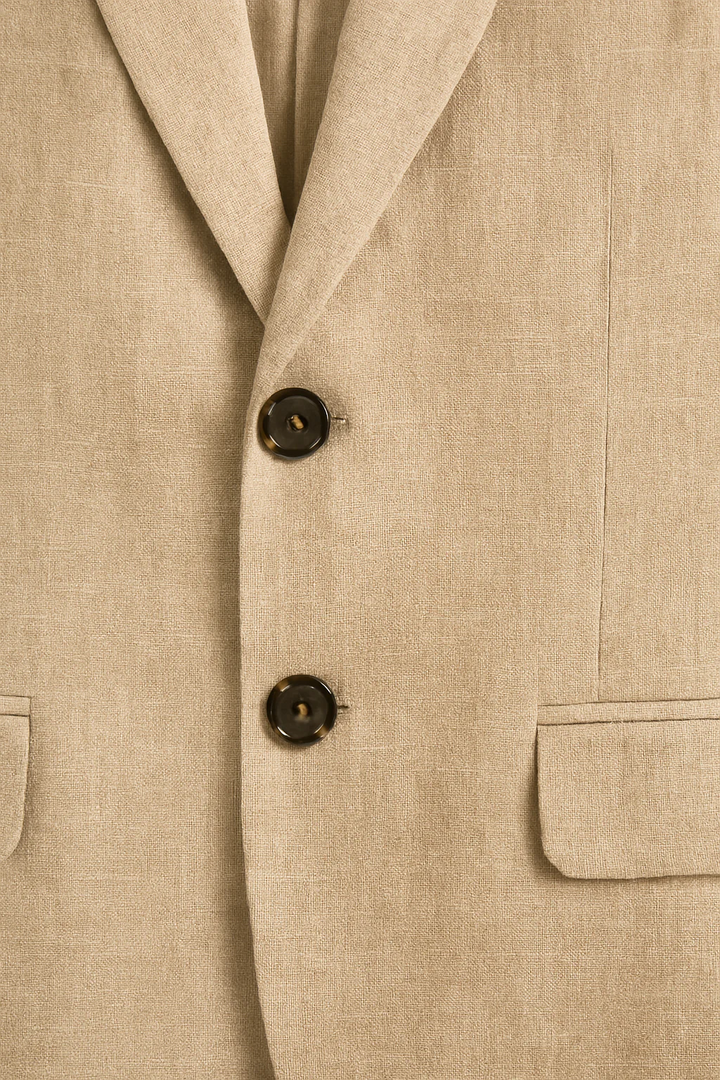 Herren Leichter Leinenanzug – 2-teilig, Slim Fit für Sommer, Hochzeit & Business | Atmungsaktiv & Elegant