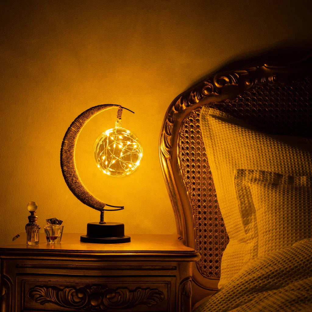 Decorative Moon Table Lamp LED Ambient Night Light