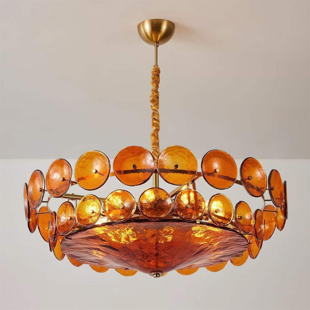 Retro Style Multi-Light Chandelier Mid-Century Inspired Lighting